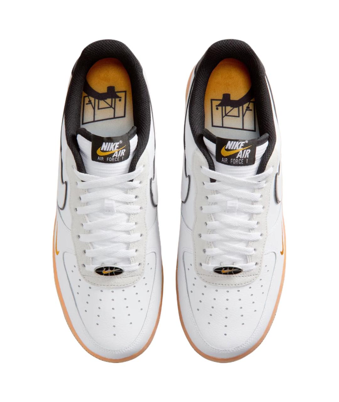 NIKE Белые кожаные низкие кроссовки / кеды, фото 4