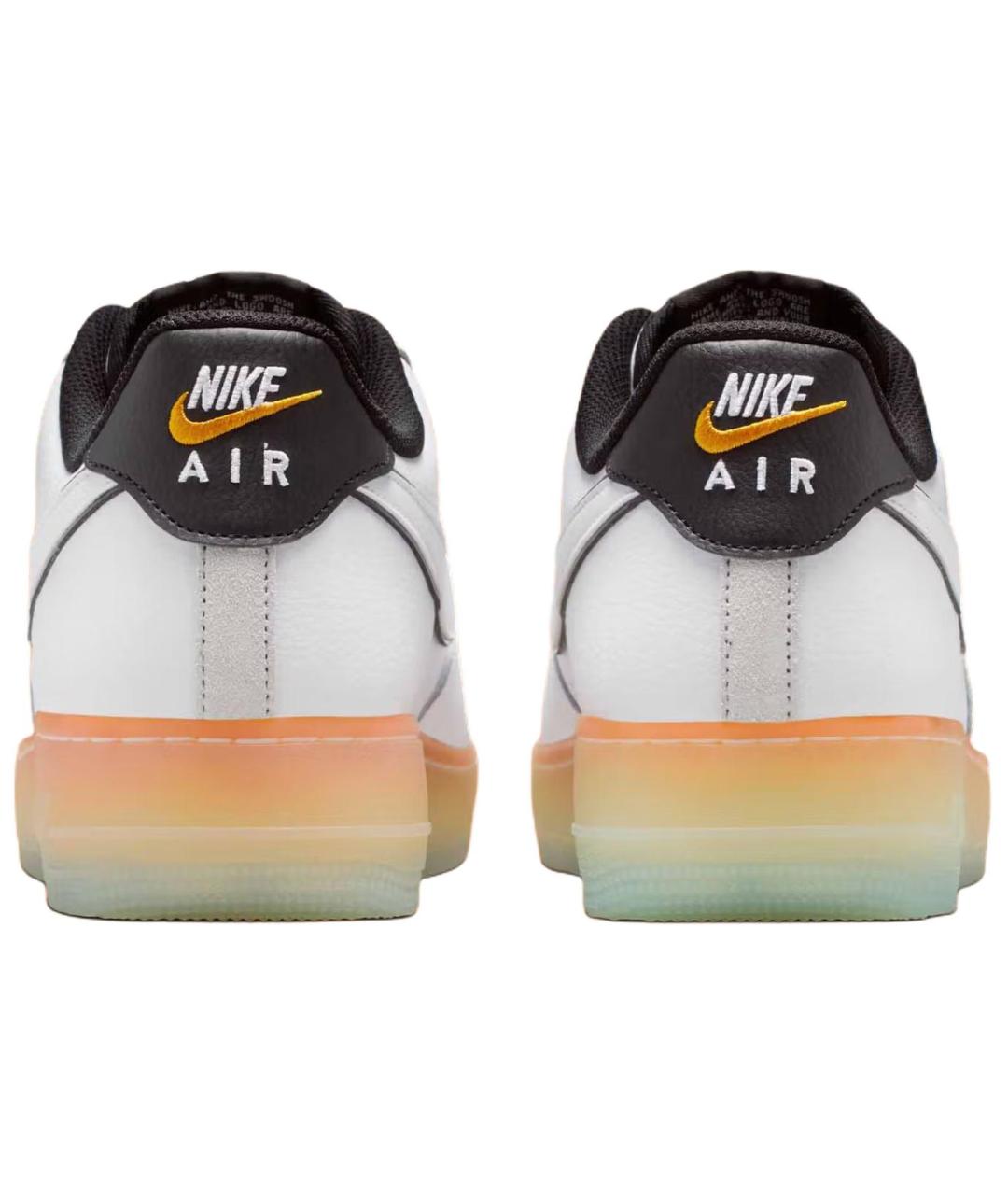 NIKE Белые кожаные низкие кроссовки / кеды, фото 5