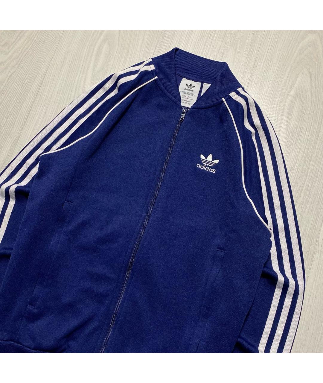 ADIDAS Синяя полиэстеровая спортивная куртка, фото 2