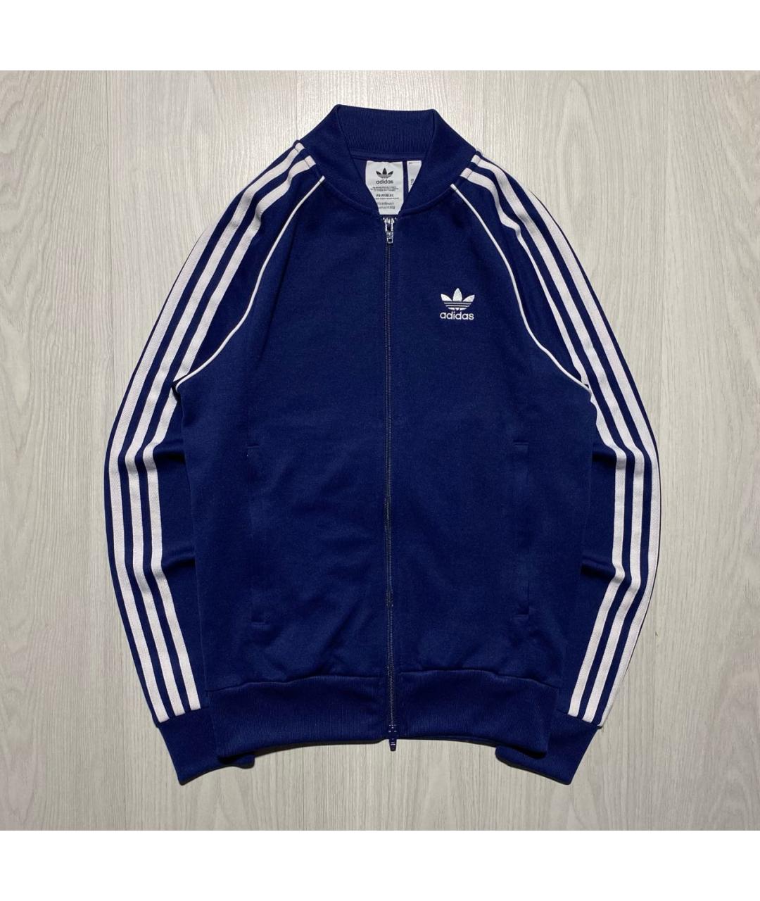 ADIDAS Синяя полиэстеровая спортивная куртка, фото 9