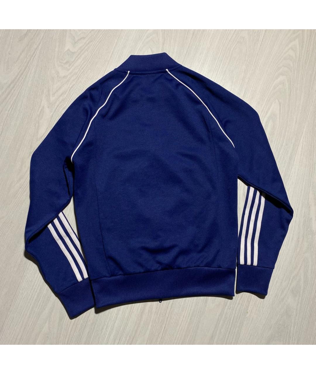 ADIDAS Синяя полиэстеровая спортивная куртка, фото 7