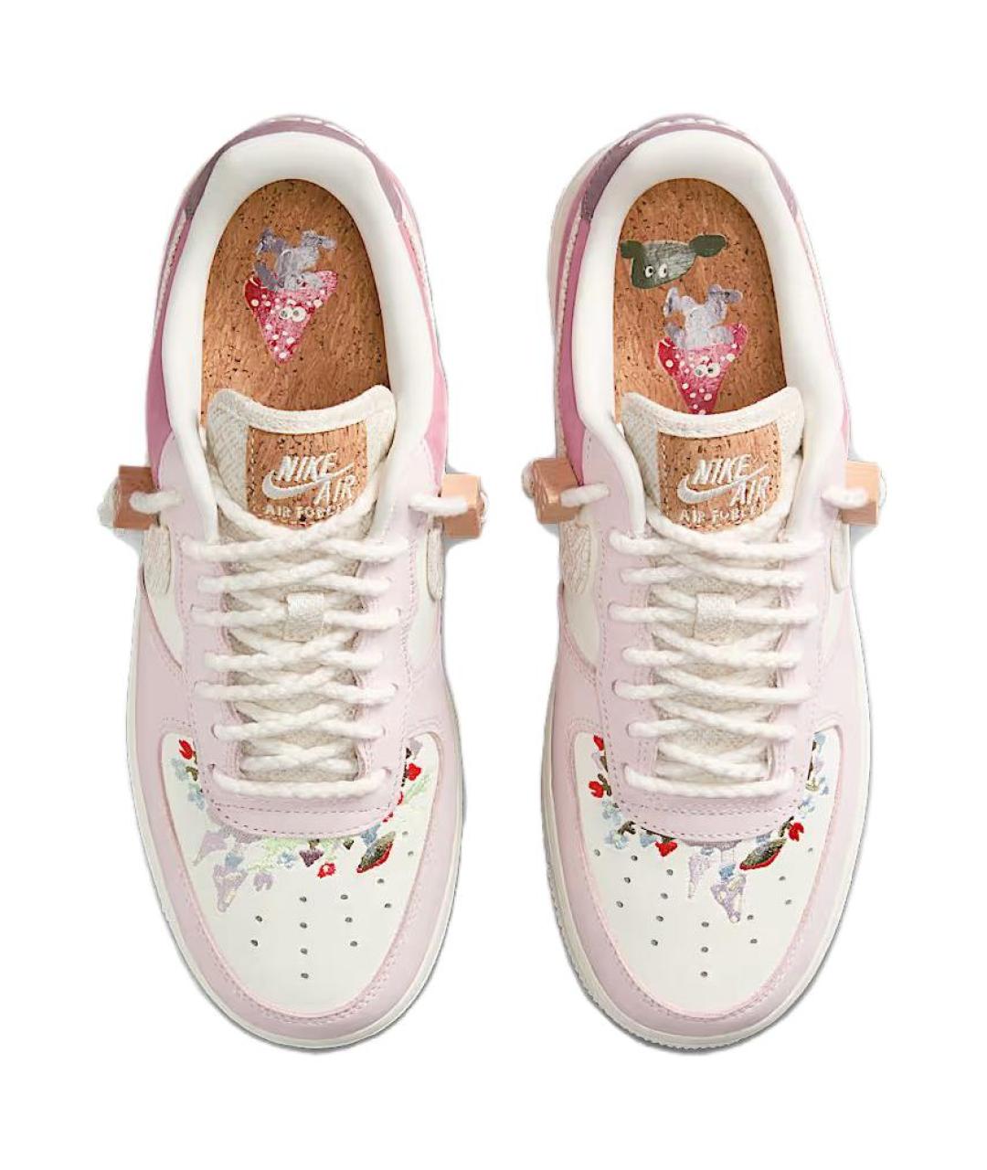 NIKE Розовые кожаные кроссовки, фото 5