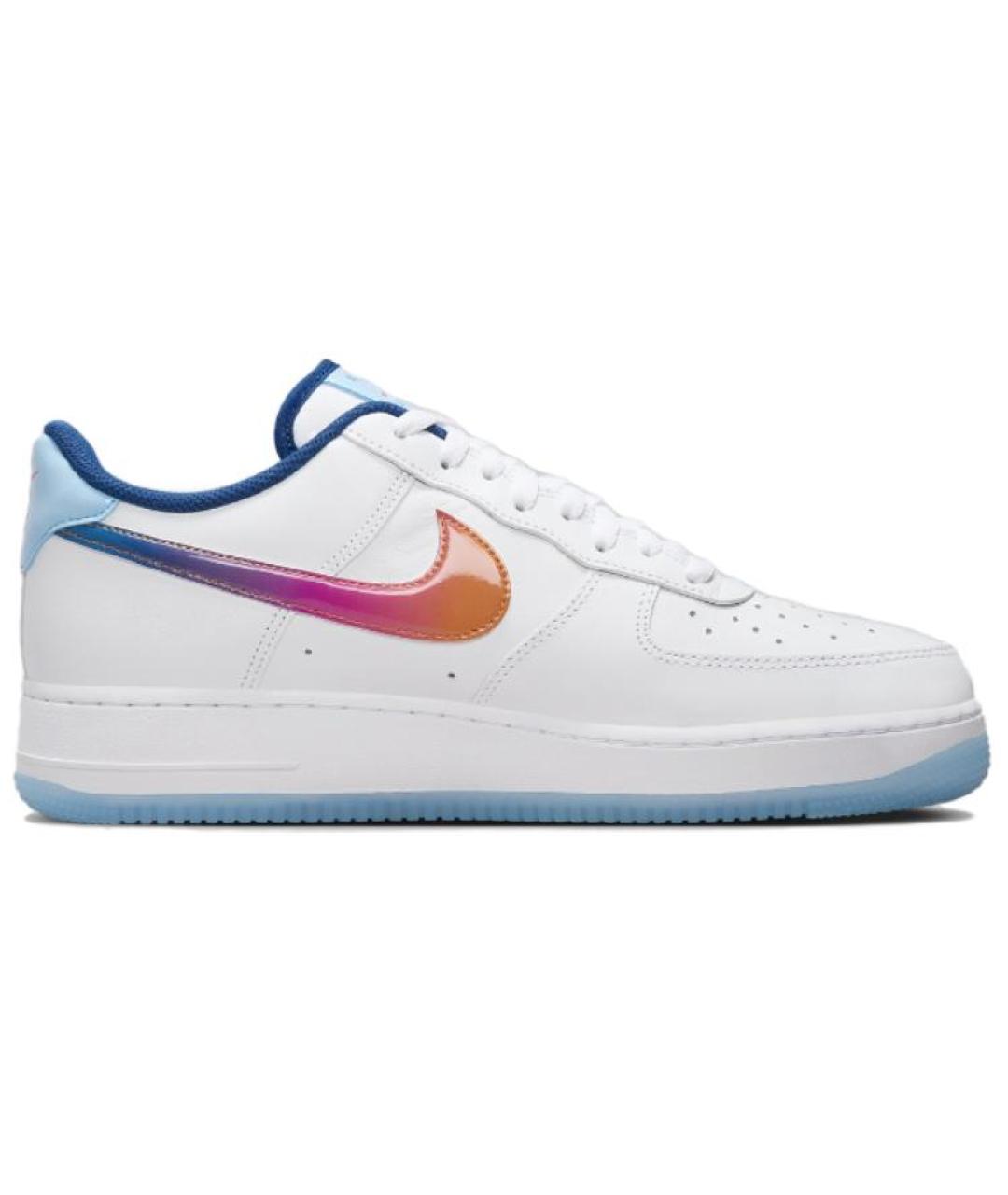 NIKE Белые кожаные низкие кроссовки / кеды, фото 3