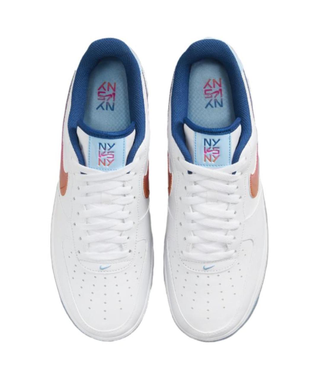 NIKE Белые кожаные низкие кроссовки / кеды, фото 5