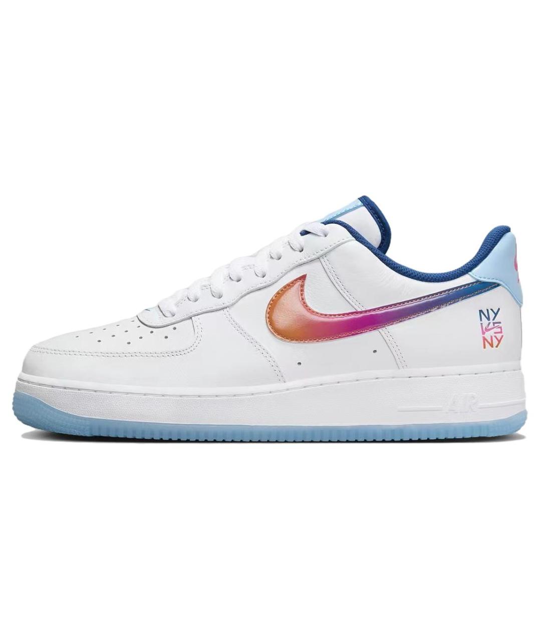 NIKE Белые кожаные низкие кроссовки / кеды, фото 2