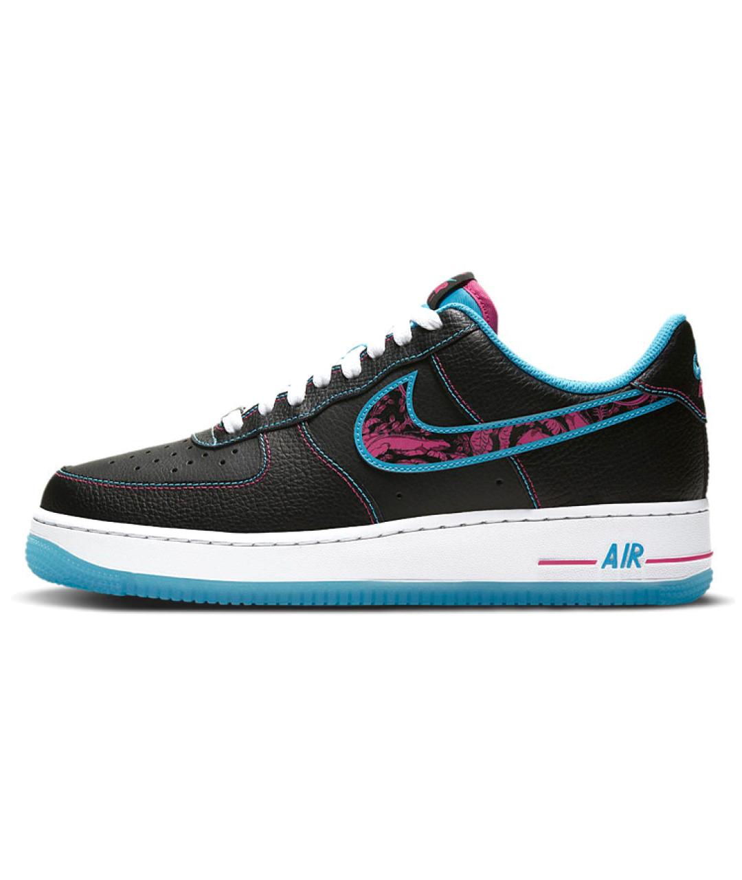 NIKE Черные кожаные низкие кроссовки / кеды, фото 2