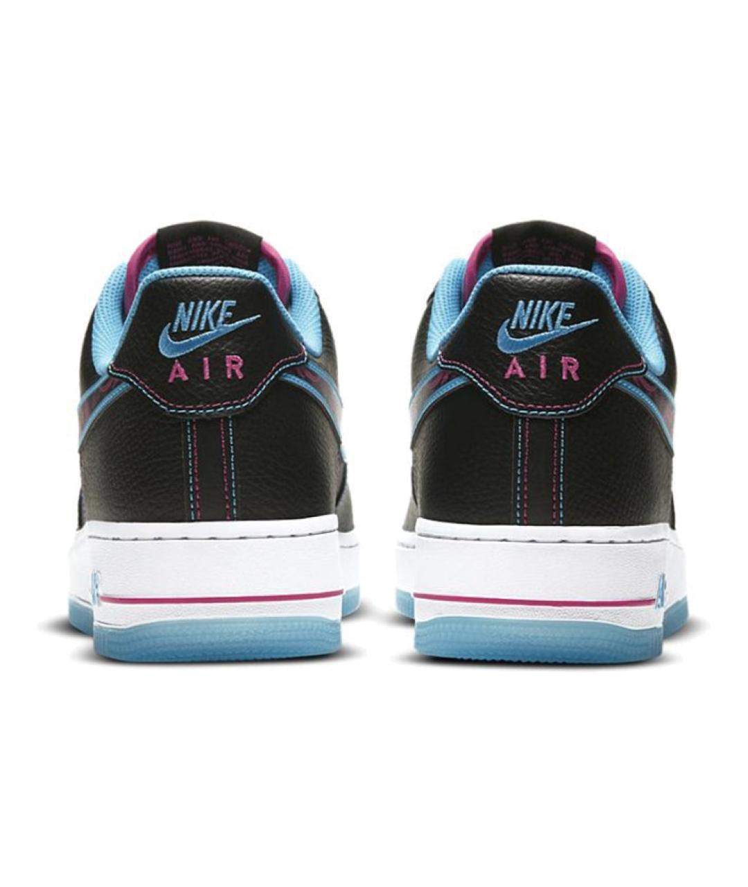 NIKE Черные кожаные низкие кроссовки / кеды, фото 6