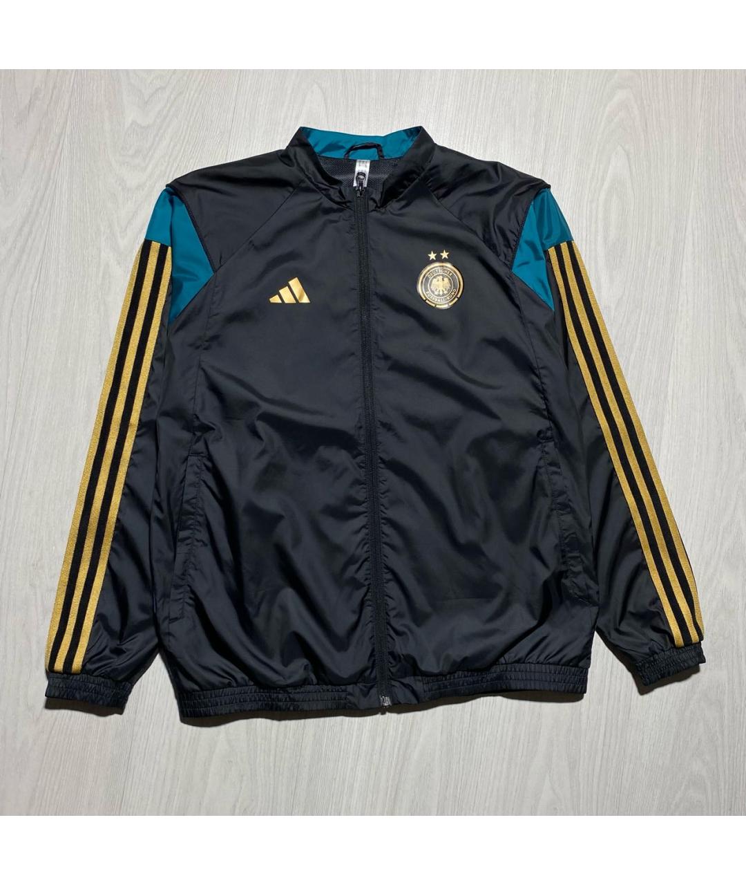 ADIDAS Черная полиэстеровая спортивная куртка, фото 5