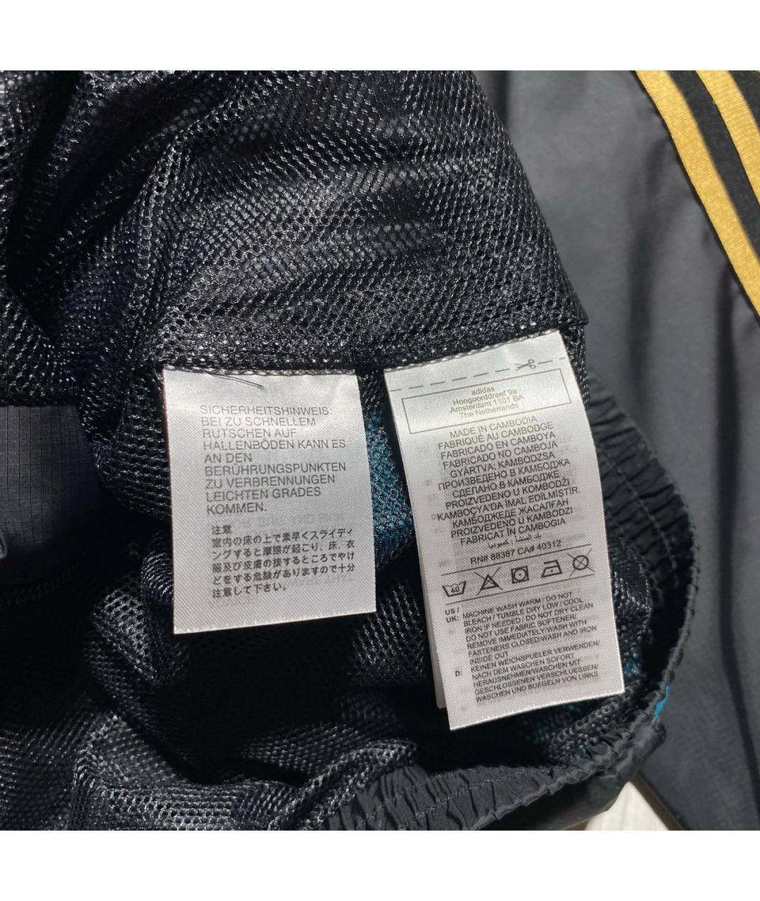 ADIDAS Черная полиэстеровая спортивная куртка, фото 7