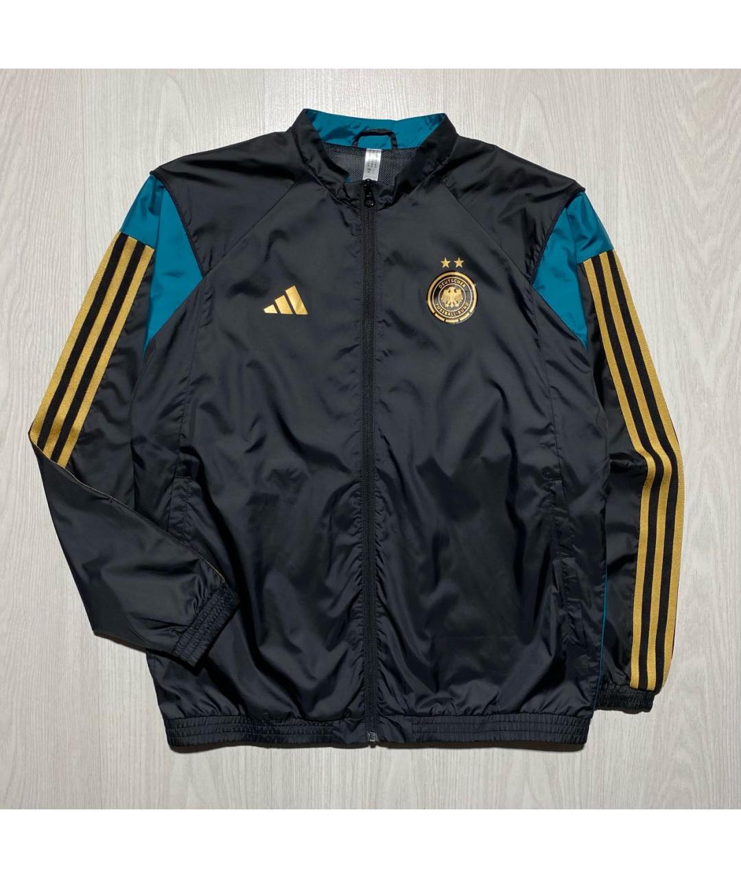 ADIDAS Черная полиэстеровая спортивная куртка, фото 9