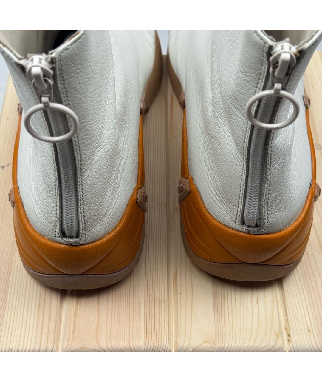 RAF SIMONS Белые кожаные высокие кроссовки / кеды, фото 5