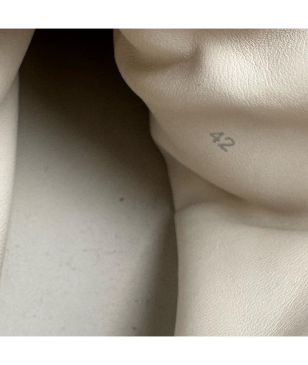 RAF SIMONS Белые кожаные высокие кроссовки / кеды, фото 6