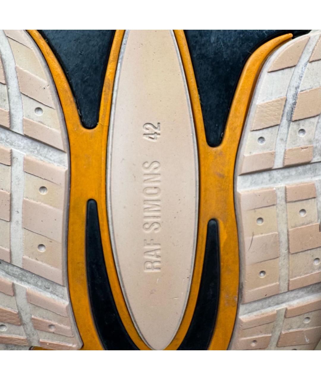 RAF SIMONS Белые кожаные высокие кроссовки / кеды, фото 8