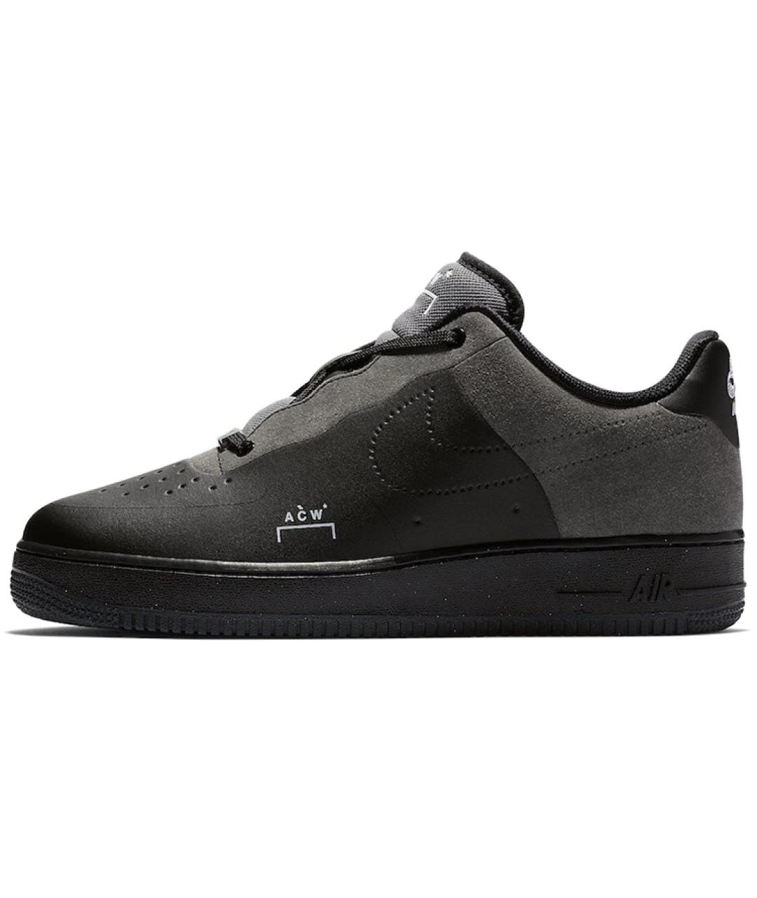 NIKE Черные кожаные кроссовки, фото 4