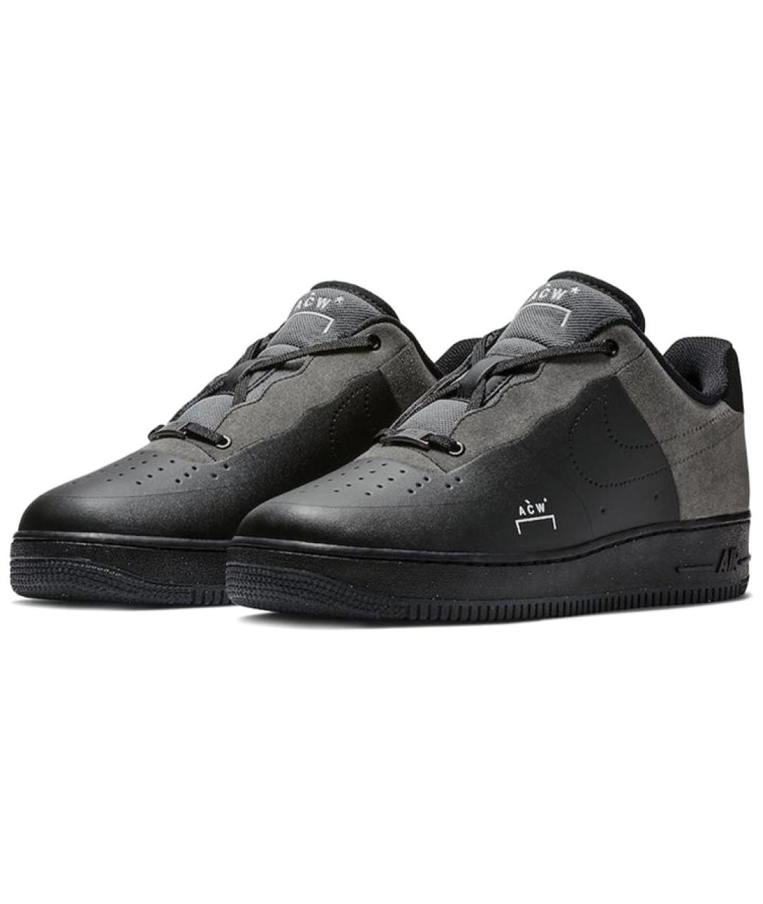 NIKE Черные кожаные кроссовки, фото 2