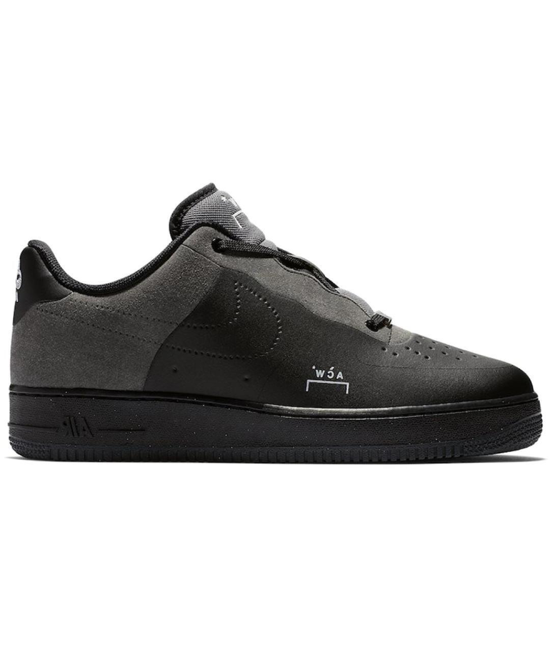 NIKE Черные кожаные кроссовки, фото 1