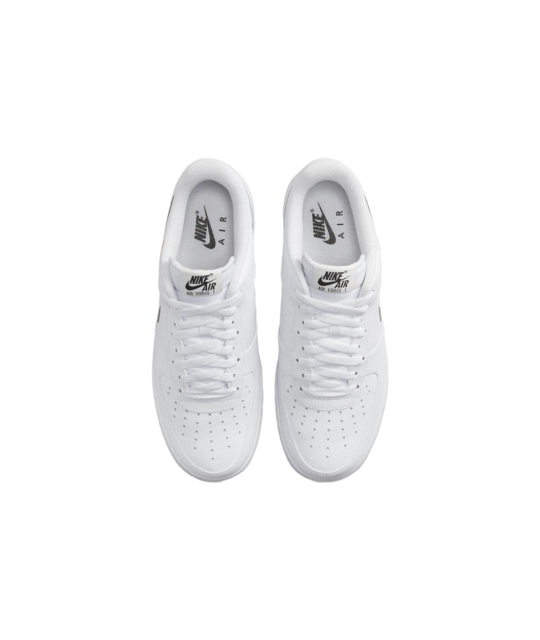 NIKE Белые кожаные низкие кроссовки / кеды, фото 5