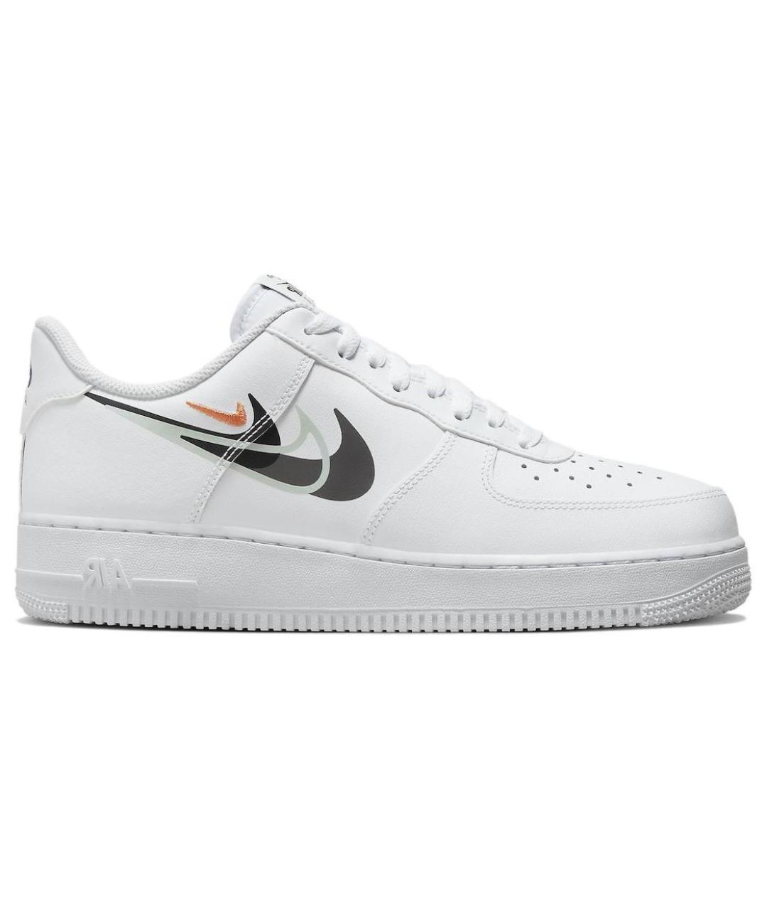 NIKE Белые кожаные низкие кроссовки / кеды, фото 1