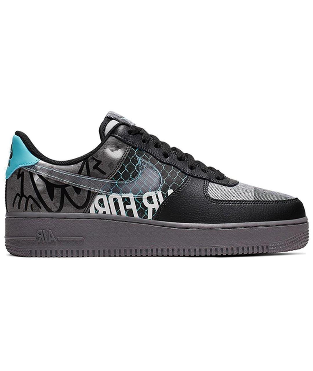 NIKE Черные низкие кроссовки / кеды, фото 1