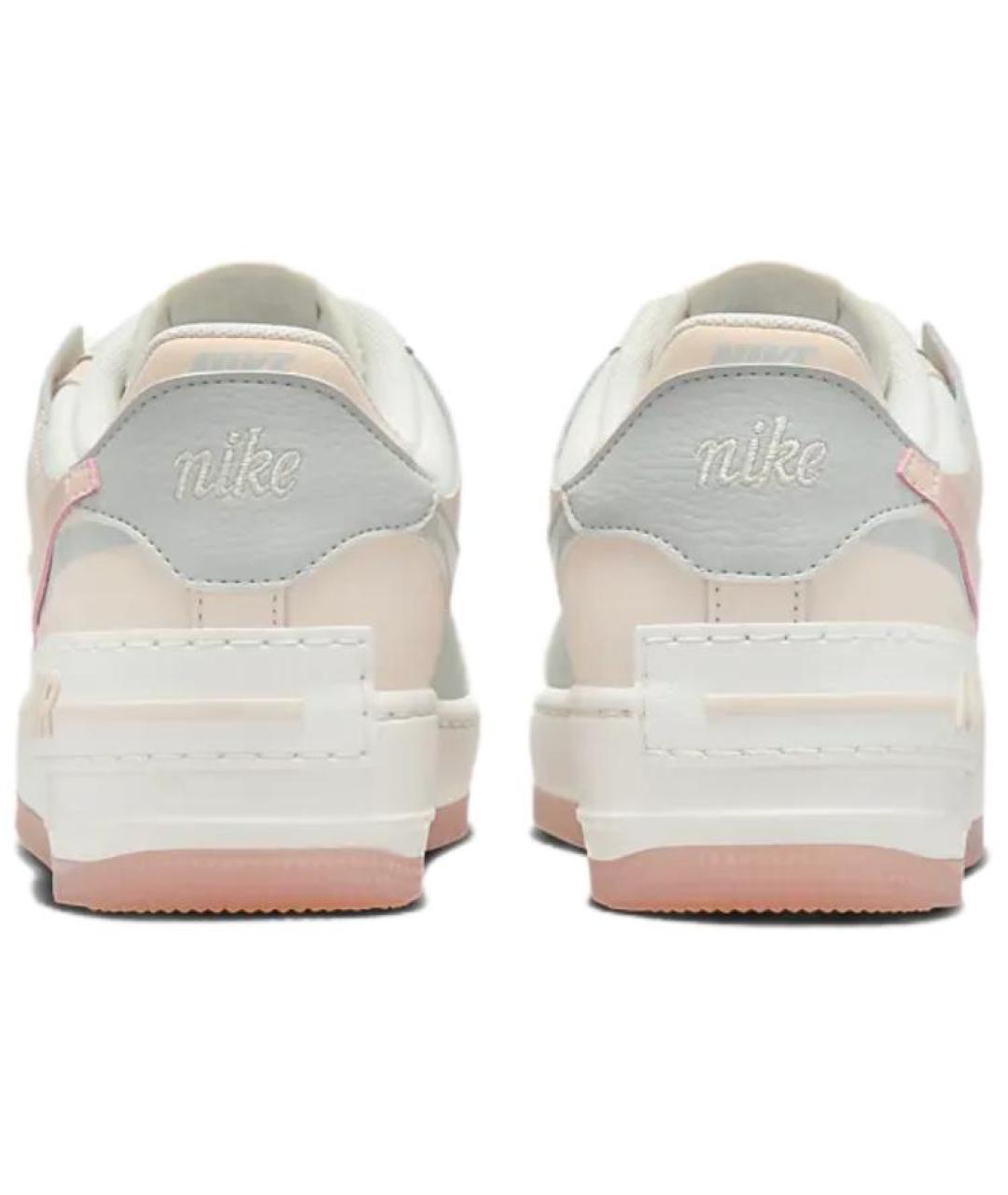 NIKE Бежевые кожаные кроссовки, фото 6