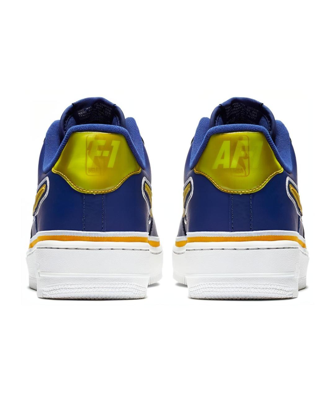 NIKE Синие кожаные кроссовки, фото 6