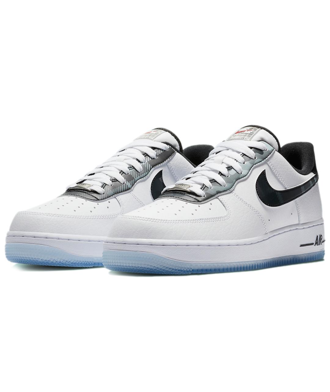 NIKE Белые кожаные низкие кроссовки / кеды, фото 4