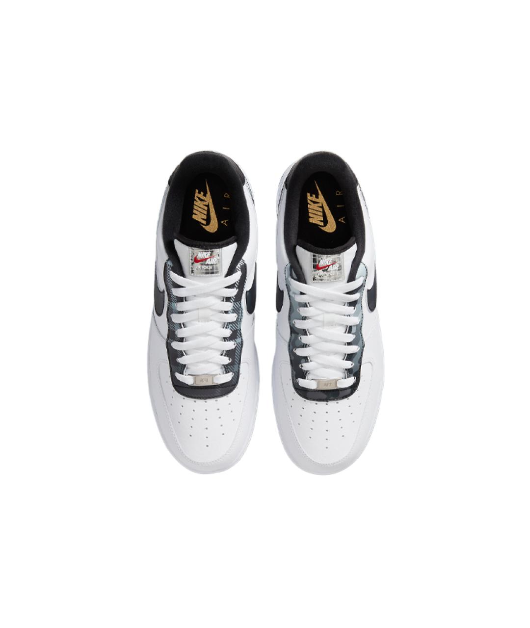 NIKE Белые кожаные низкие кроссовки / кеды, фото 5