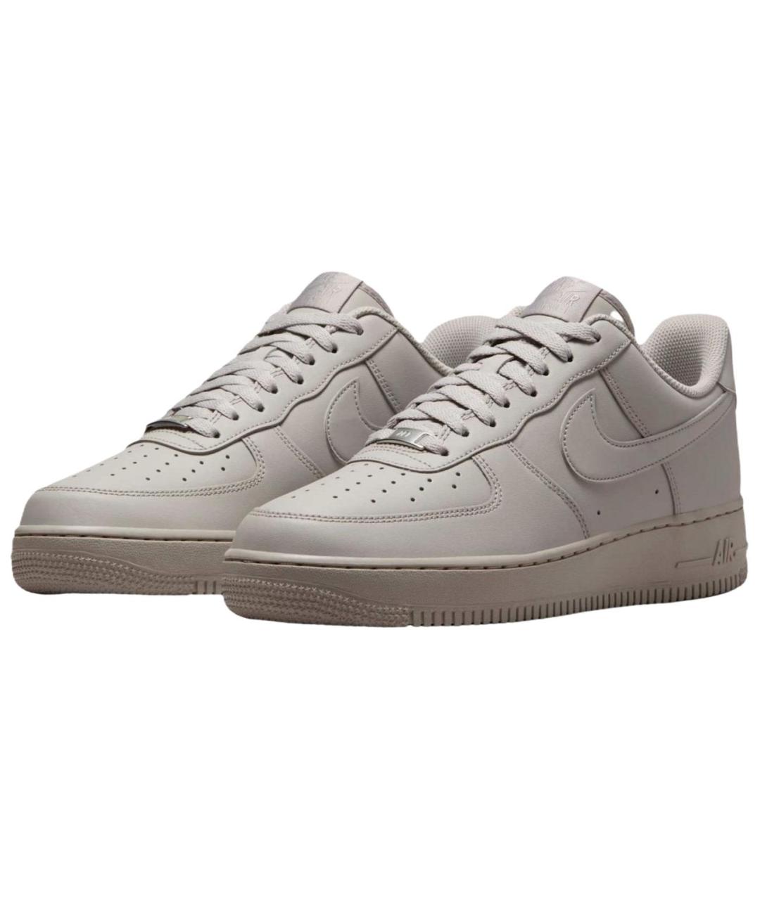 NIKE Серые кожаные кроссовки, фото 3