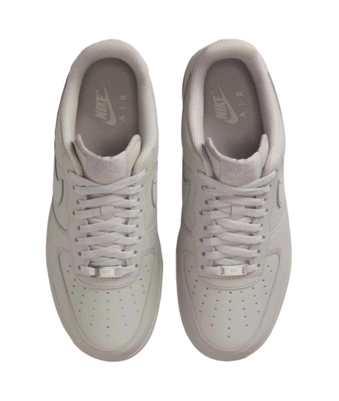 NIKE Серые кожаные кроссовки, фото 4