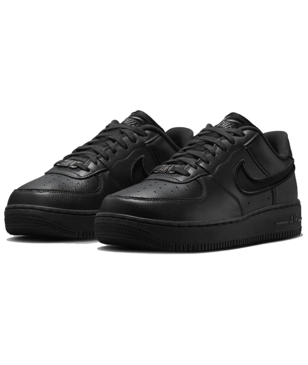 NIKE Черные кожаные кроссовки, фото 3