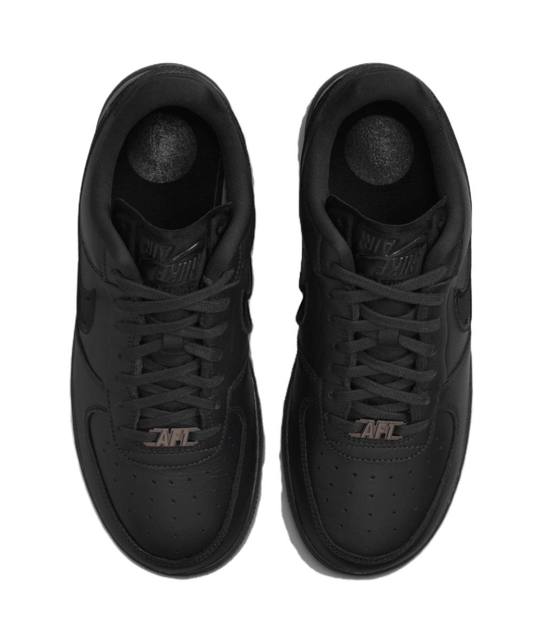 NIKE Черные кожаные кроссовки, фото 4