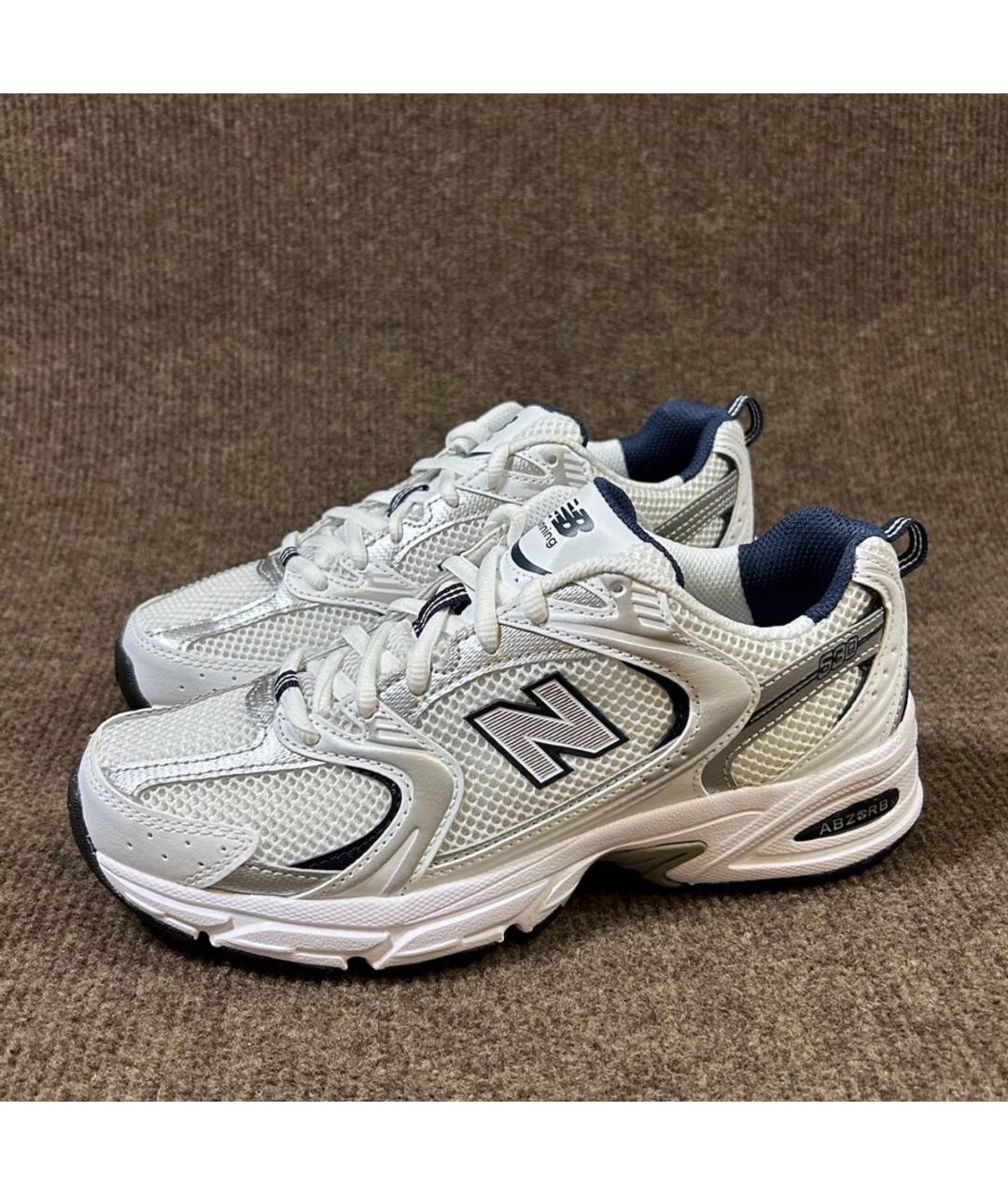 NEW BALANCE Белые текстильные кроссовки, фото 2