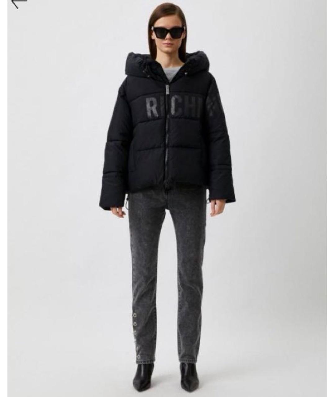 JOHN RICHMOND Черная полиэстеровая куртка, фото 2