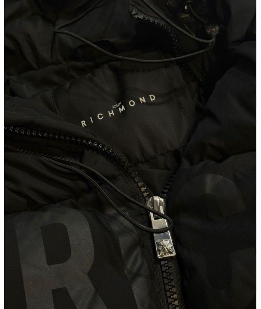 JOHN RICHMOND Черная полиэстеровая куртка, фото 3