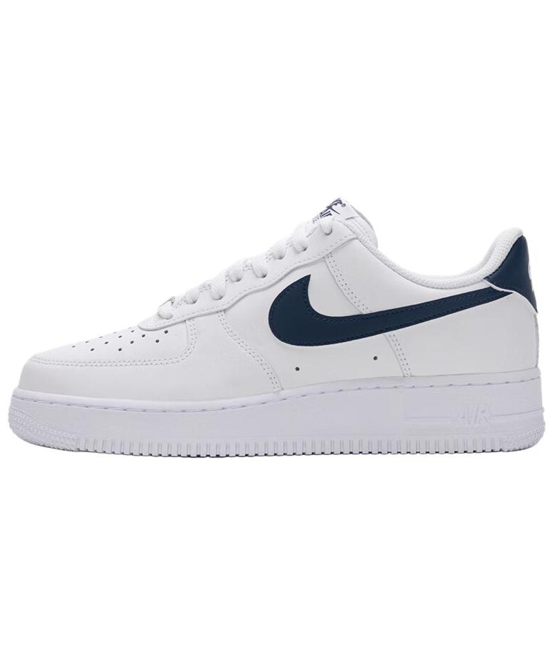 NIKE Белые кожаные низкие кроссовки / кеды, фото 2