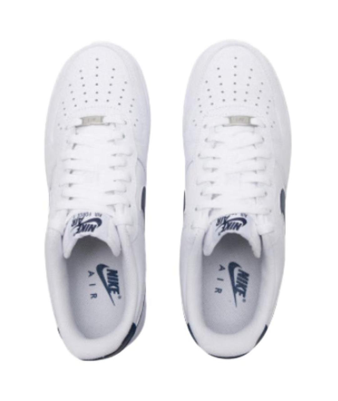 NIKE Белые кожаные низкие кроссовки / кеды, фото 5