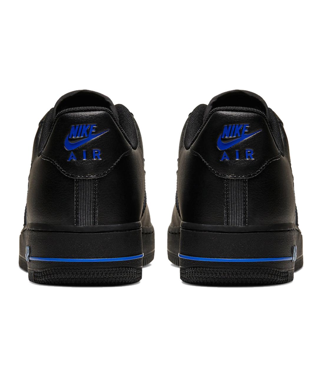 NIKE Черные кожаные низкие кроссовки / кеды, фото 4