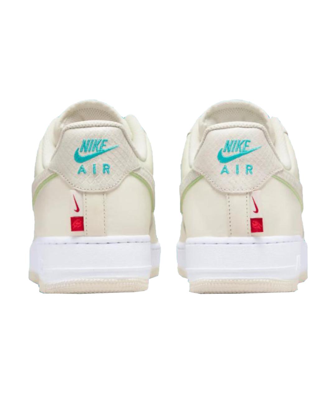 NIKE Бежевые кожаные кроссовки, фото 5