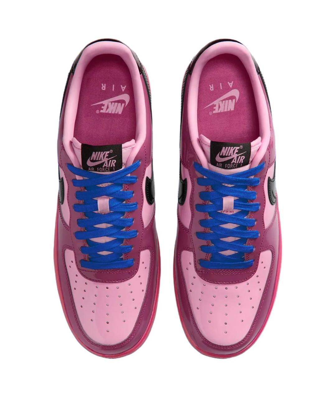 NIKE Розовые кожаные низкие кроссовки / кеды, фото 5