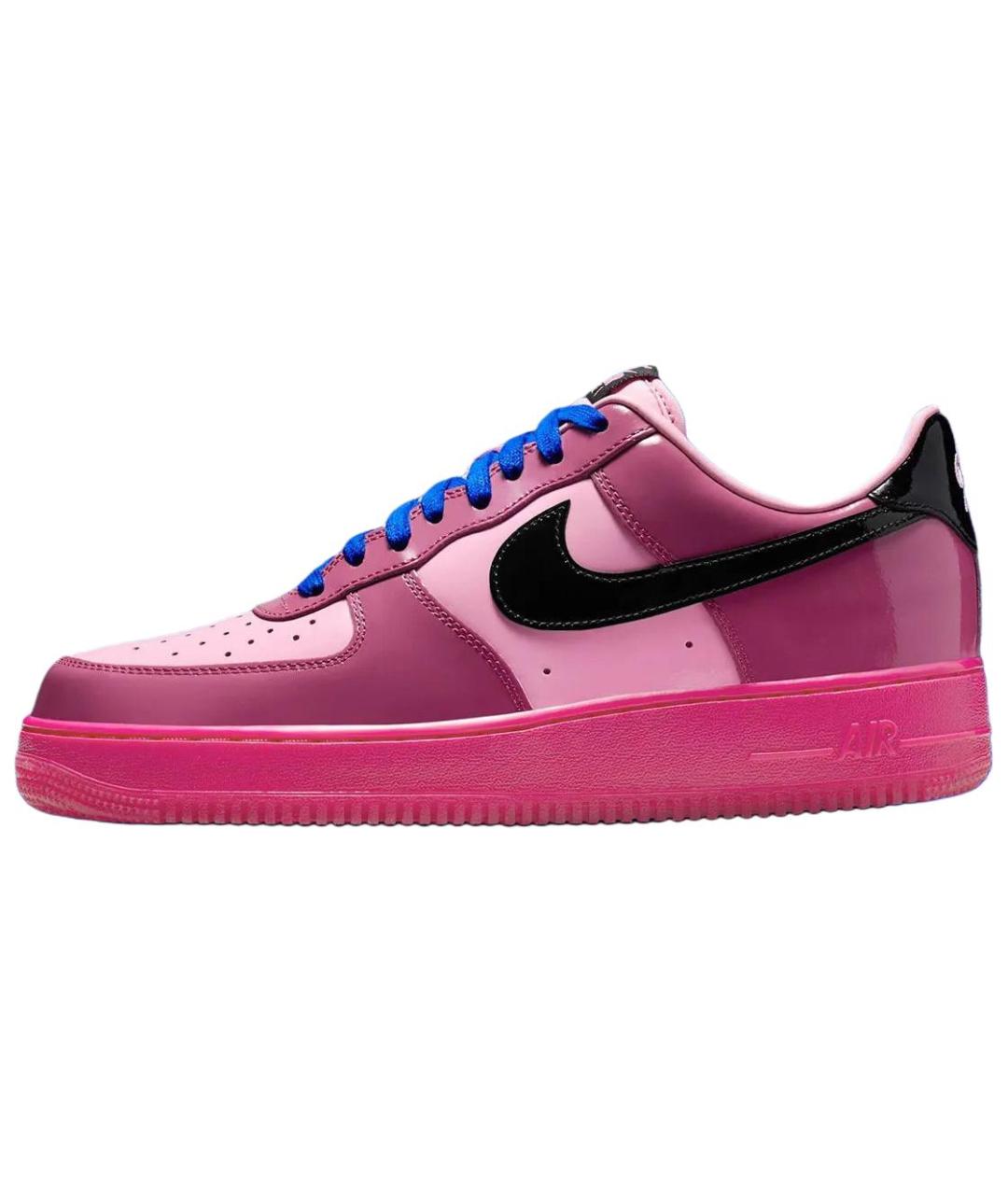 NIKE Розовые кожаные низкие кроссовки / кеды, фото 2