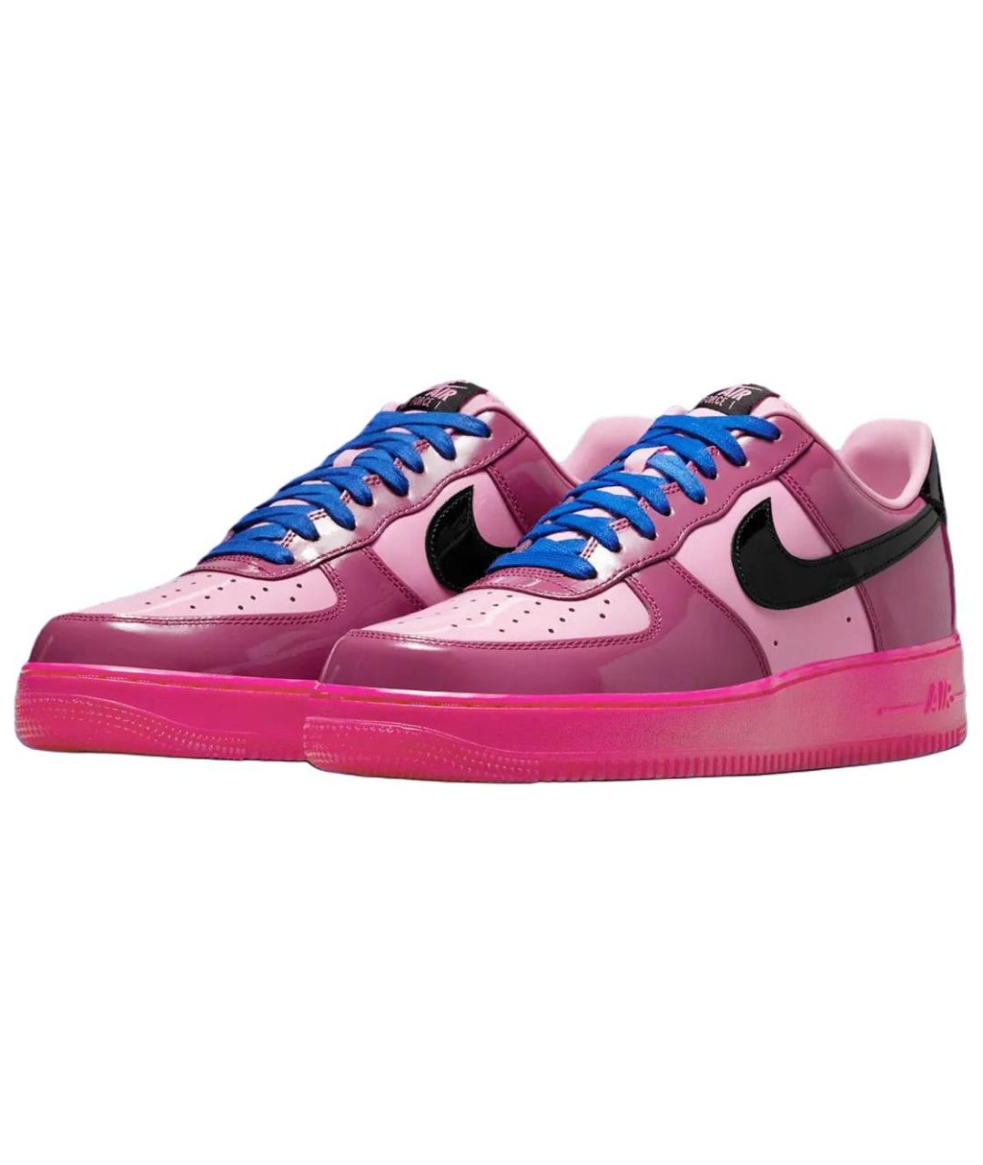 NIKE Розовые кожаные низкие кроссовки / кеды, фото 4