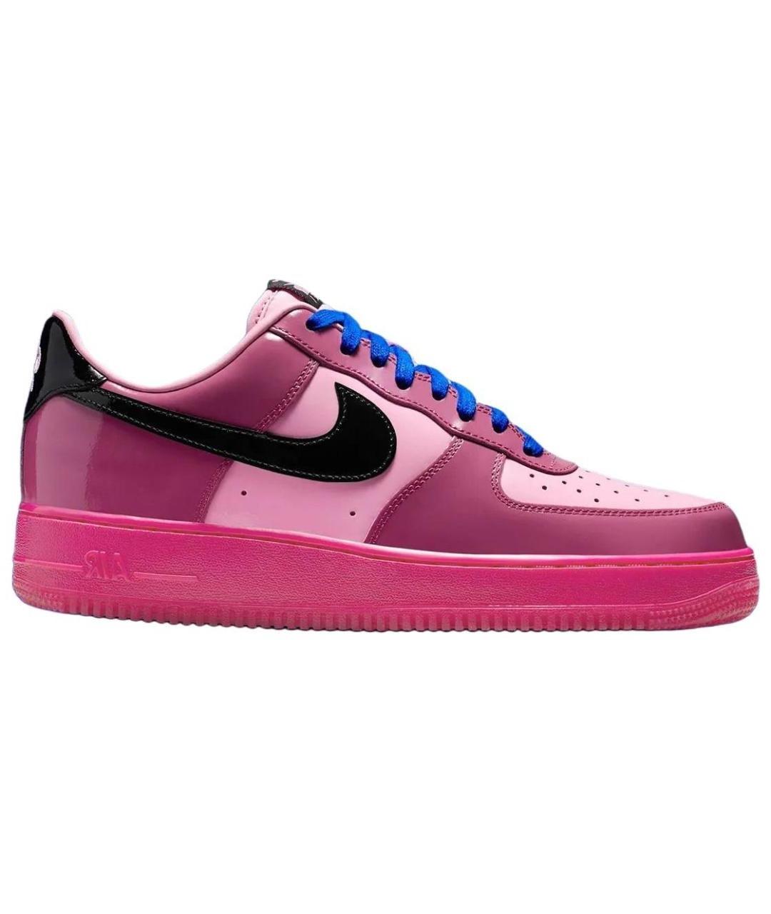 NIKE Розовые кожаные низкие кроссовки / кеды, фото 1