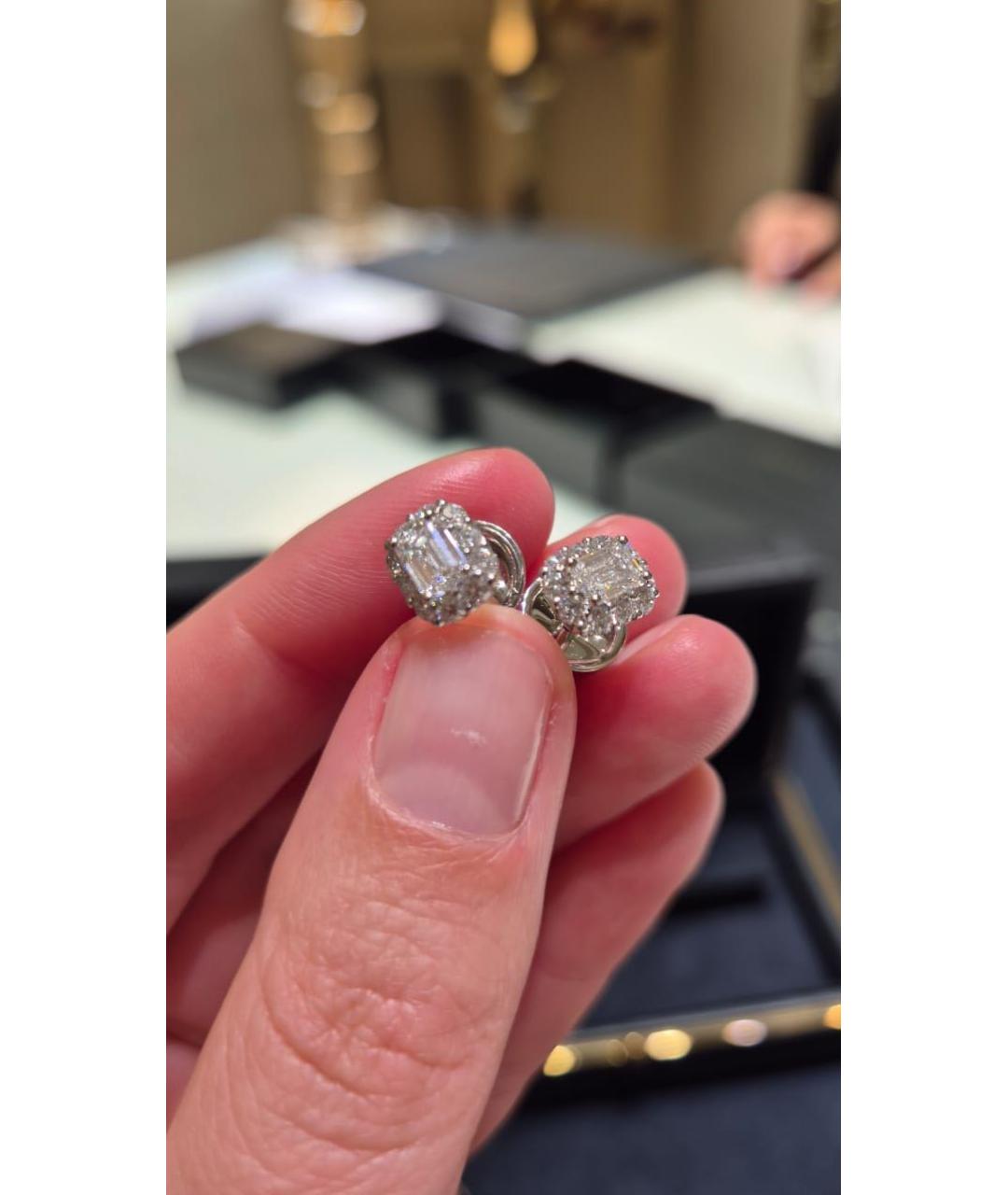 GRAFF Серебряные серьги из белого золота, фото 4