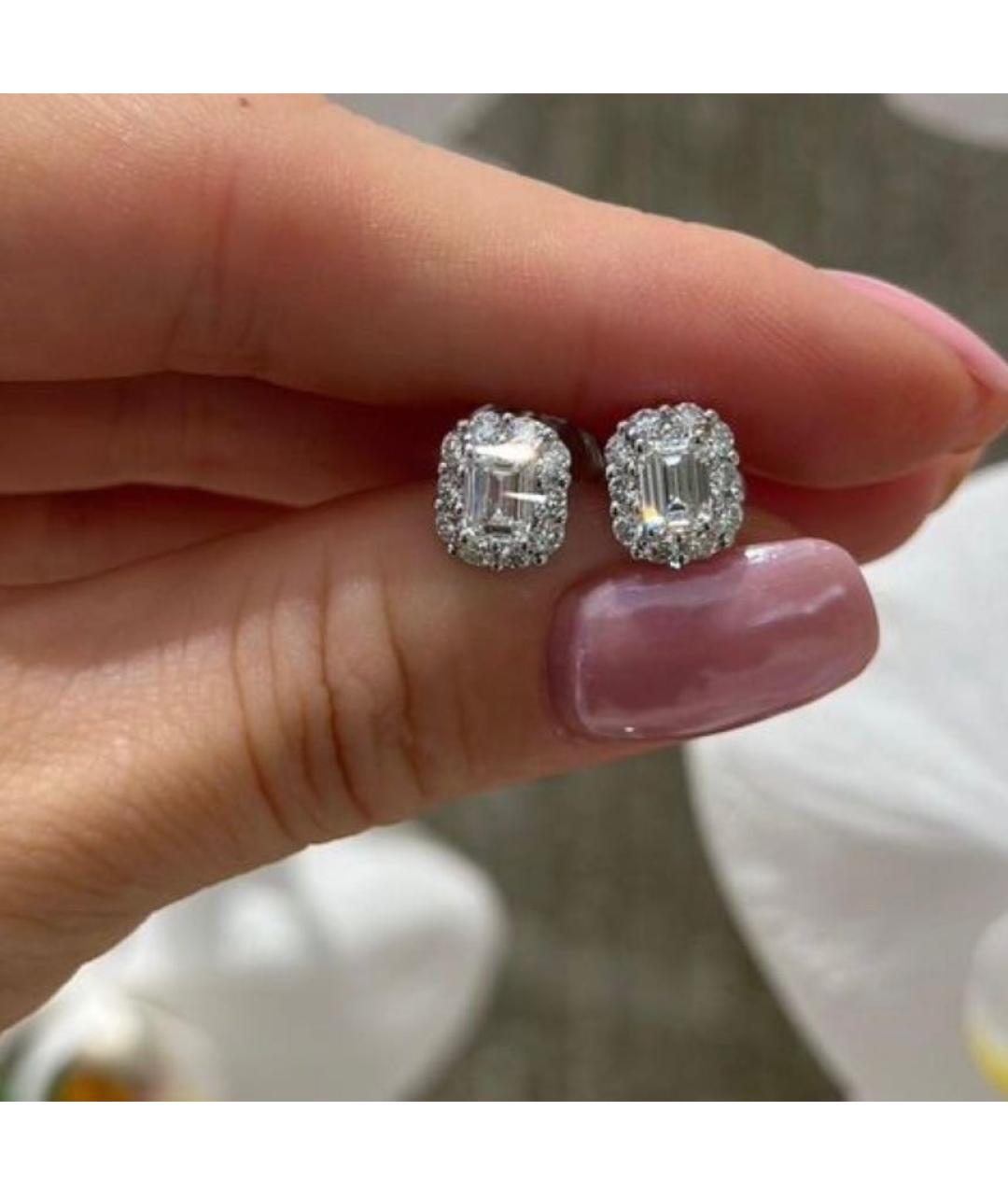 GRAFF Серебряные серьги из белого золота, фото 2