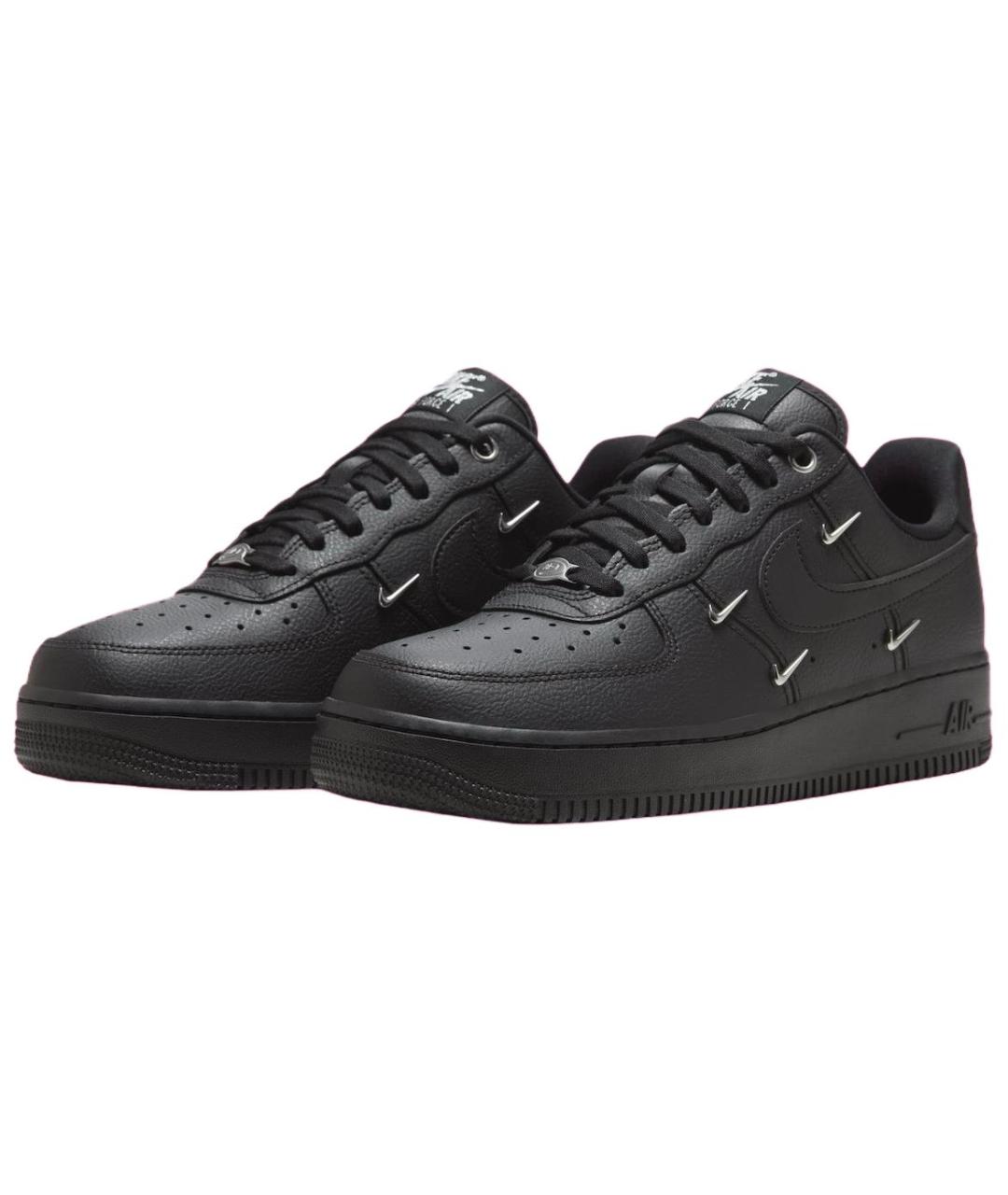 NIKE Черные кожаные кроссовки, фото 4