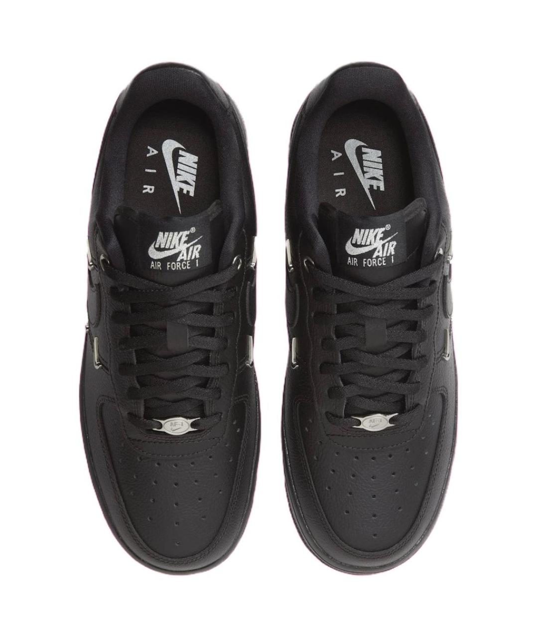 NIKE Черные кожаные кроссовки, фото 5