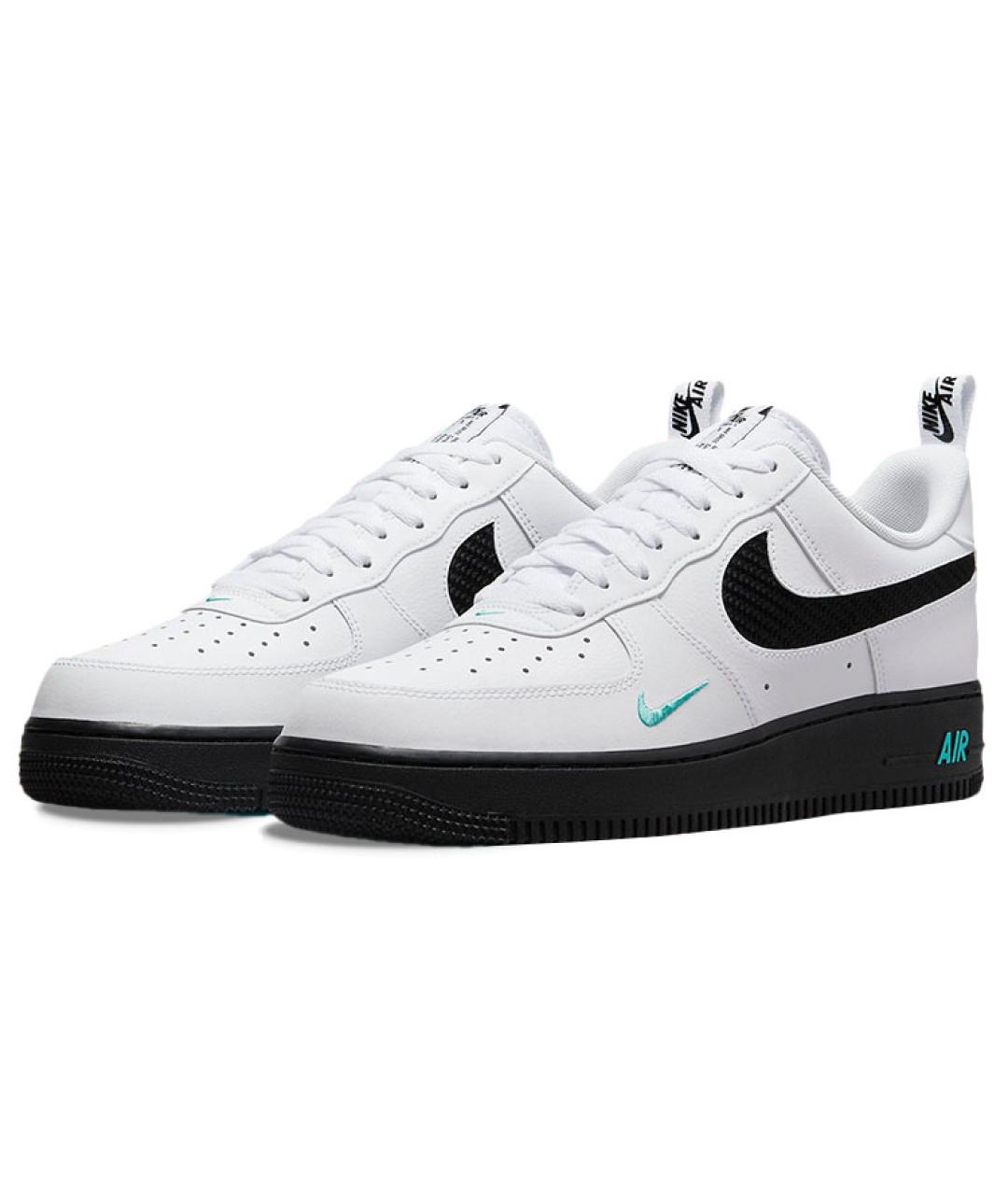 NIKE Белые кожаные низкие кроссовки / кеды, фото 4