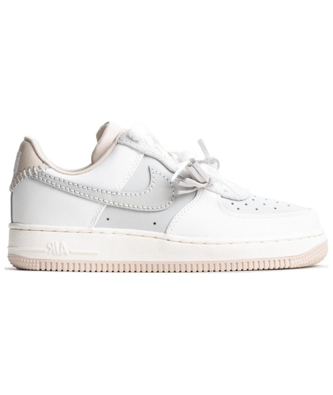 NIKE Бежевые кожаные кроссовки, фото 1