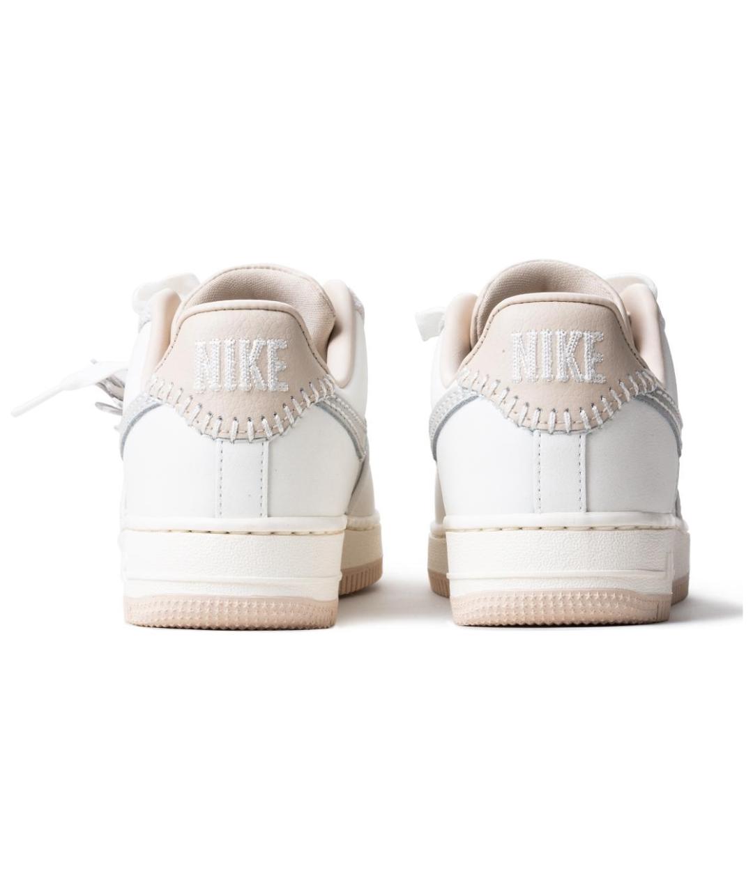 NIKE Бежевые кожаные кроссовки, фото 5