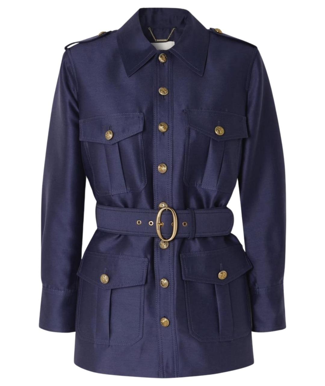 ZIMMERMANN Темно-синий шерстяной жакет/пиджак, фото 1